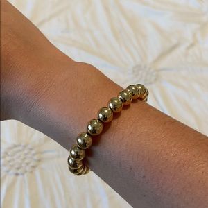 Gold Filled Large Bead Bracelet